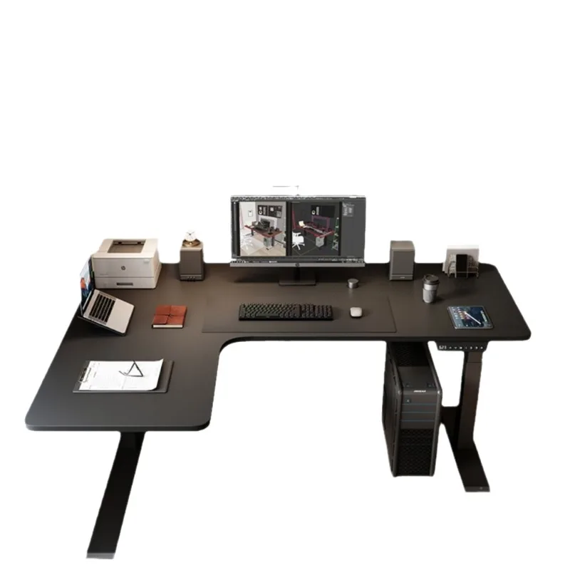 Corner Computer Desk Live Table Lifting Table IL Type Corner Desk Lifting Gaming Lifting Table Desk