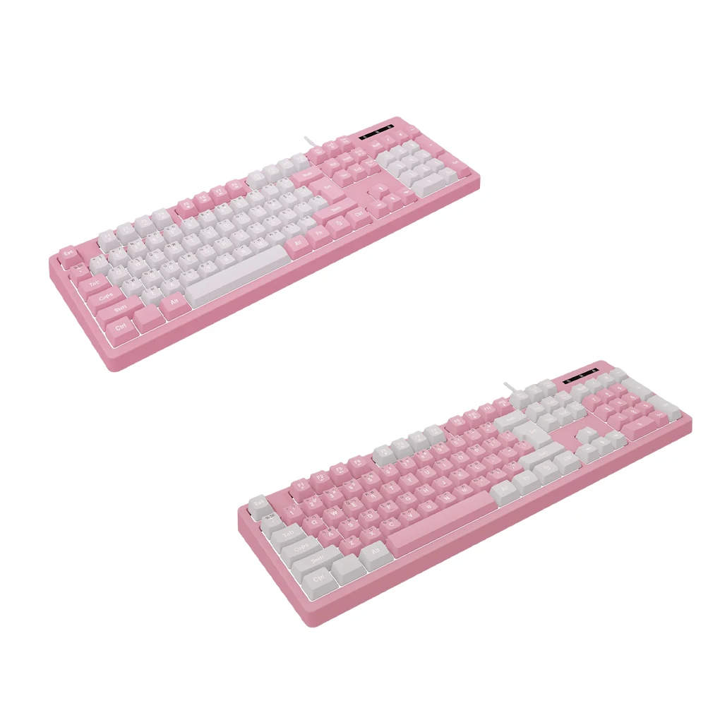 Mechanical Keyboard Gaming Keyboards Anti-oil Column Keycaps Keypads Anti-skidding USB Desktop Keypad Tablet Type