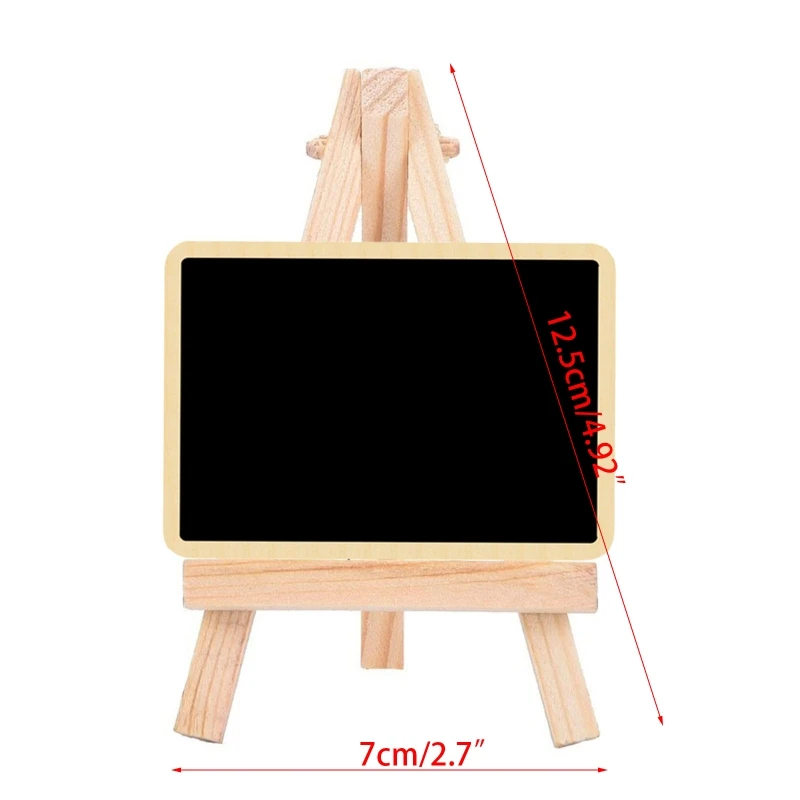 Mini Chalkboard Sign Wooden Table Number Sign Label Small Blackboard Party Decorations for Home Office Cafe Bakery QXNF