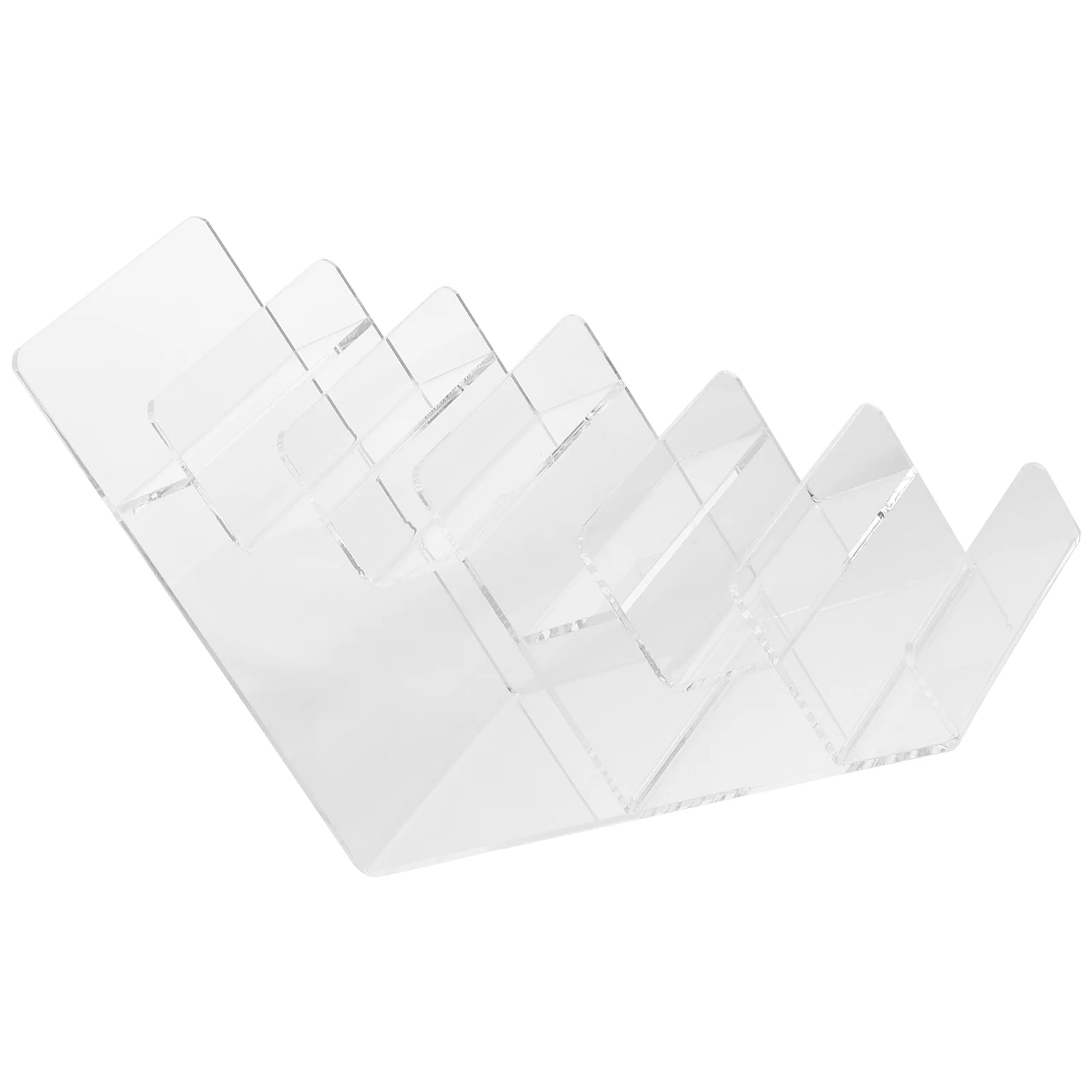 

Table Display Stand for Vendors Trapezoid Shelf Wallet Women's Storage Shelving