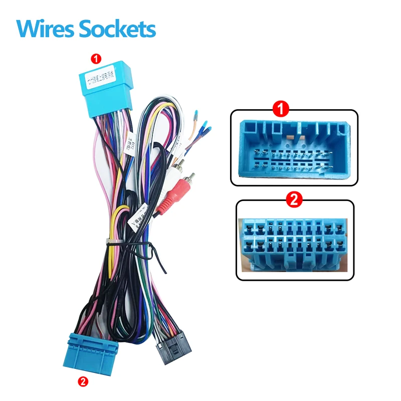android Car radio Decoder For Honda Accord 7 16 pin Wiring Harness Plug Power Cable adapter
