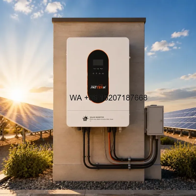 Wmwmnu for PATTERN 48V 150A 11KW Dual MPPT Single Phase Pure Sine Wave Hybrid Inverter Solar Inverters for Residential Energy