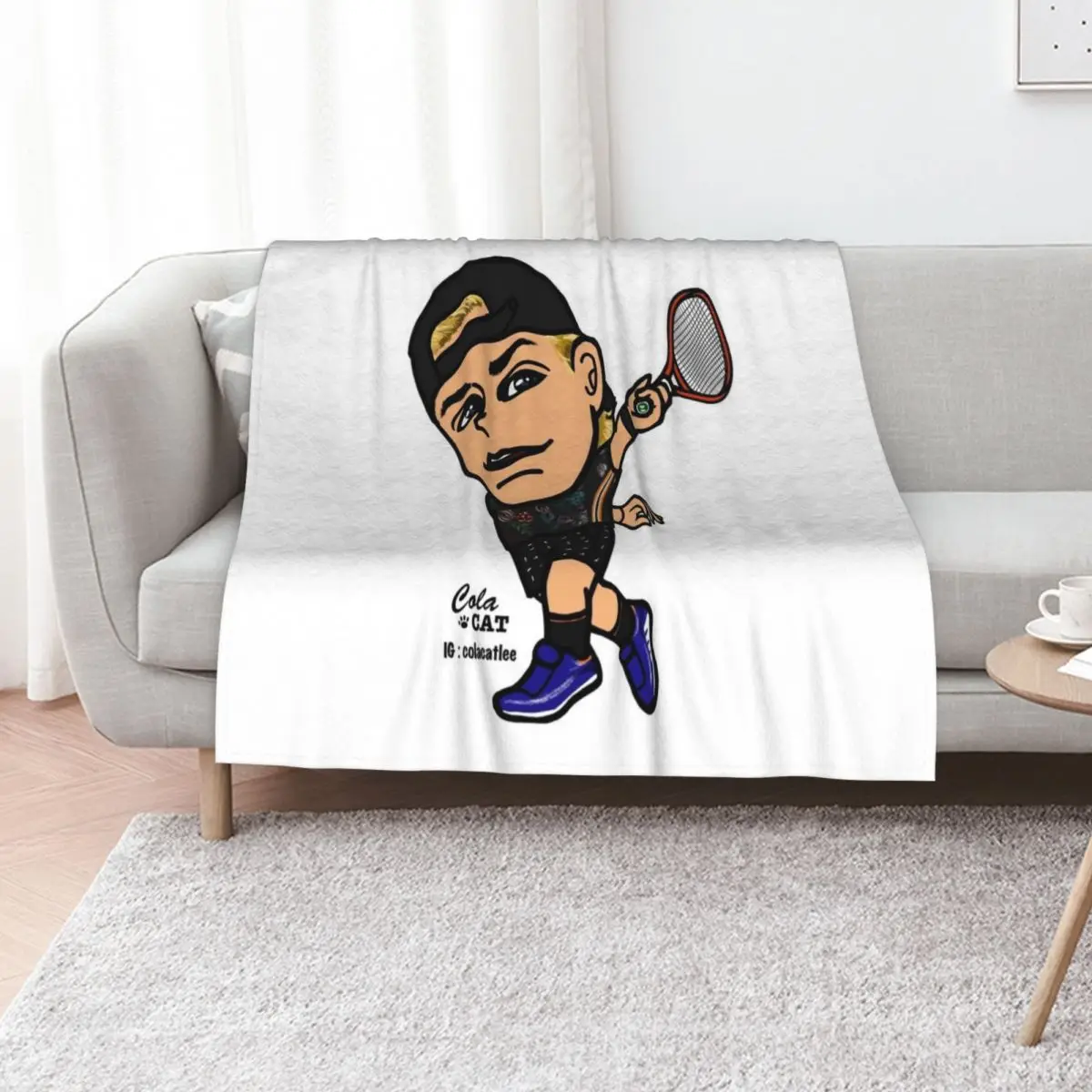 

Denis Shapovalov Throw Blanket Loose Decoratives Custom Sofa Quilt Blankets