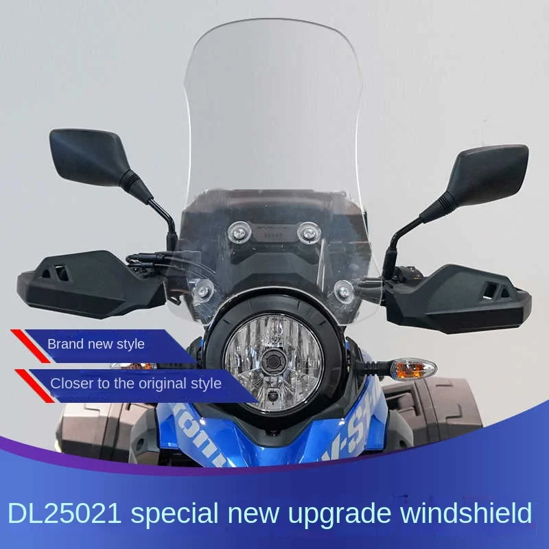 For HAOJUE DL250 front windshield, chest protector, thickened modification, and high transparency windshield