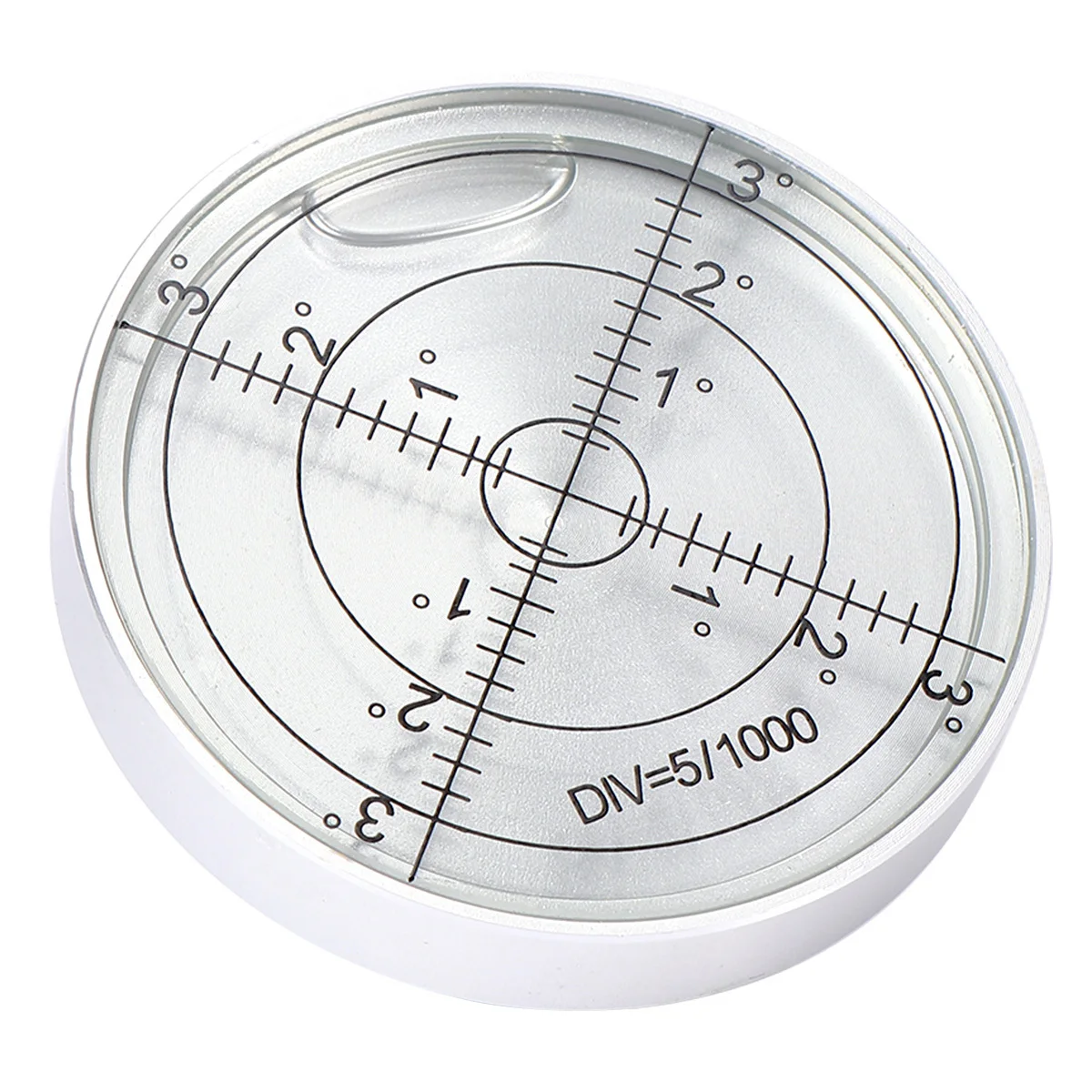 Stainless Steel Circular Spirit Level Small Size Portable Liquid Bubble Level Horizontal Surface Scale for Engineering Surveying