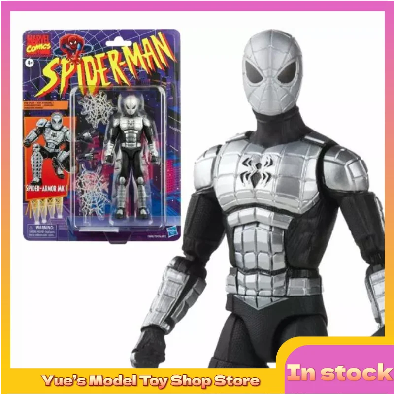 [in-stock]-hasbro-marvel-retro-hanging-card-armor-spider-man-6-inch-action-figure-animation-model-toy-collection-gift