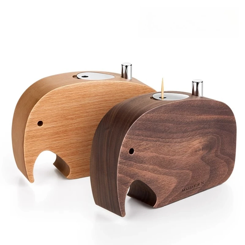 

Light luxury walnut press-type automatic toothpick box