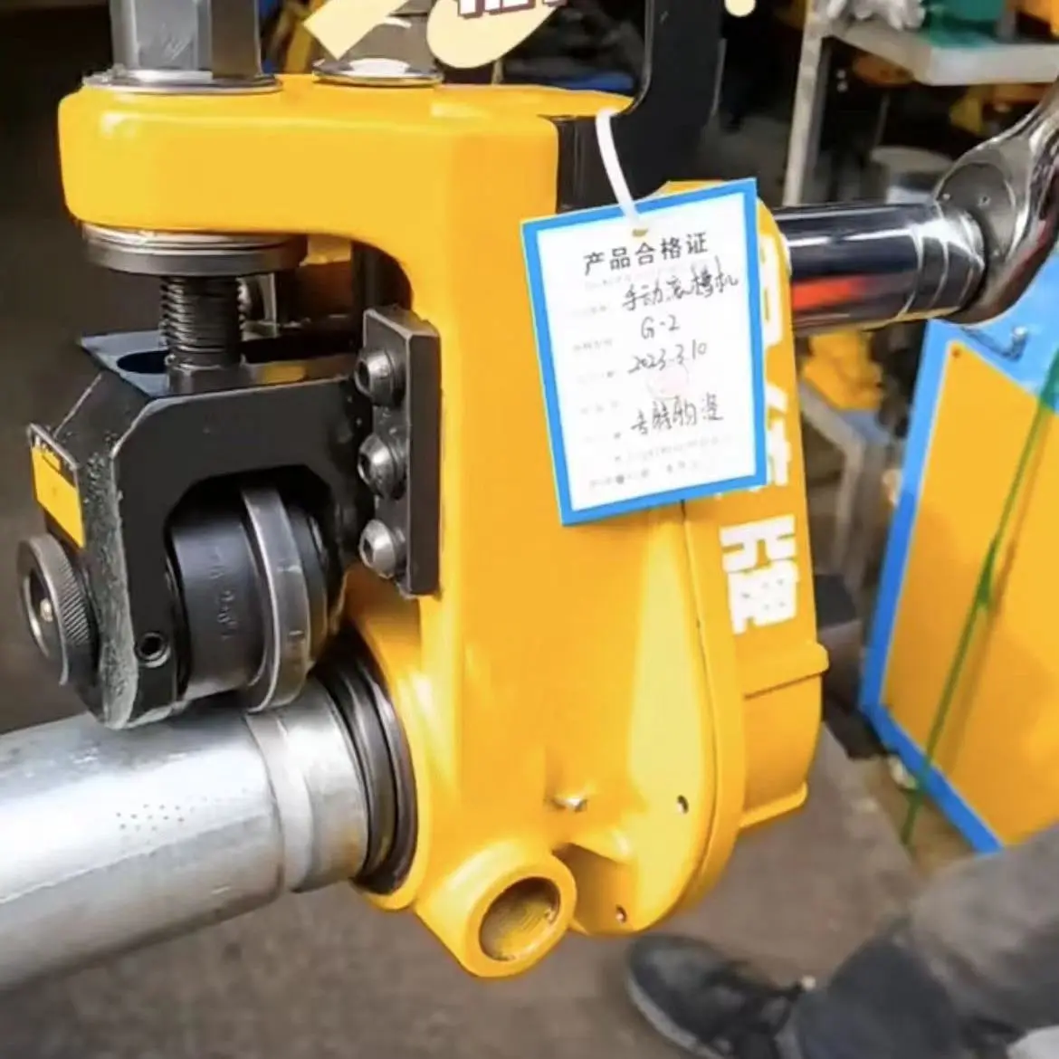 Manual multi-function rolling grooving machine Dual-purpose manual grooving machine 1 inch to 6 inch fire pipe manual tool