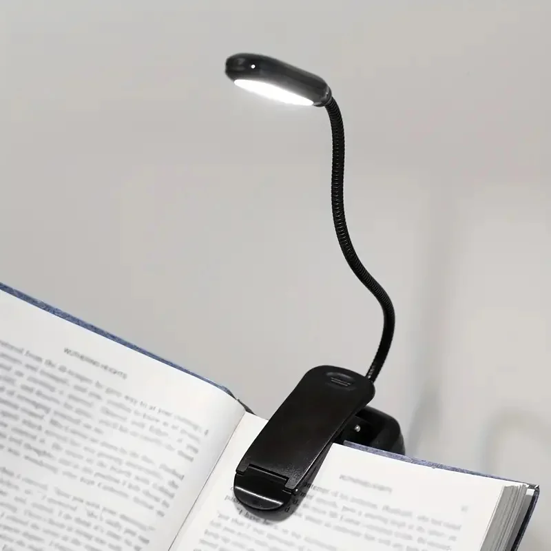 Mini Portable LED Book Light Eye Protection Reading Lamp Flexible Adjustable Battery Learning Desk Lamp Easy Clip Night Light