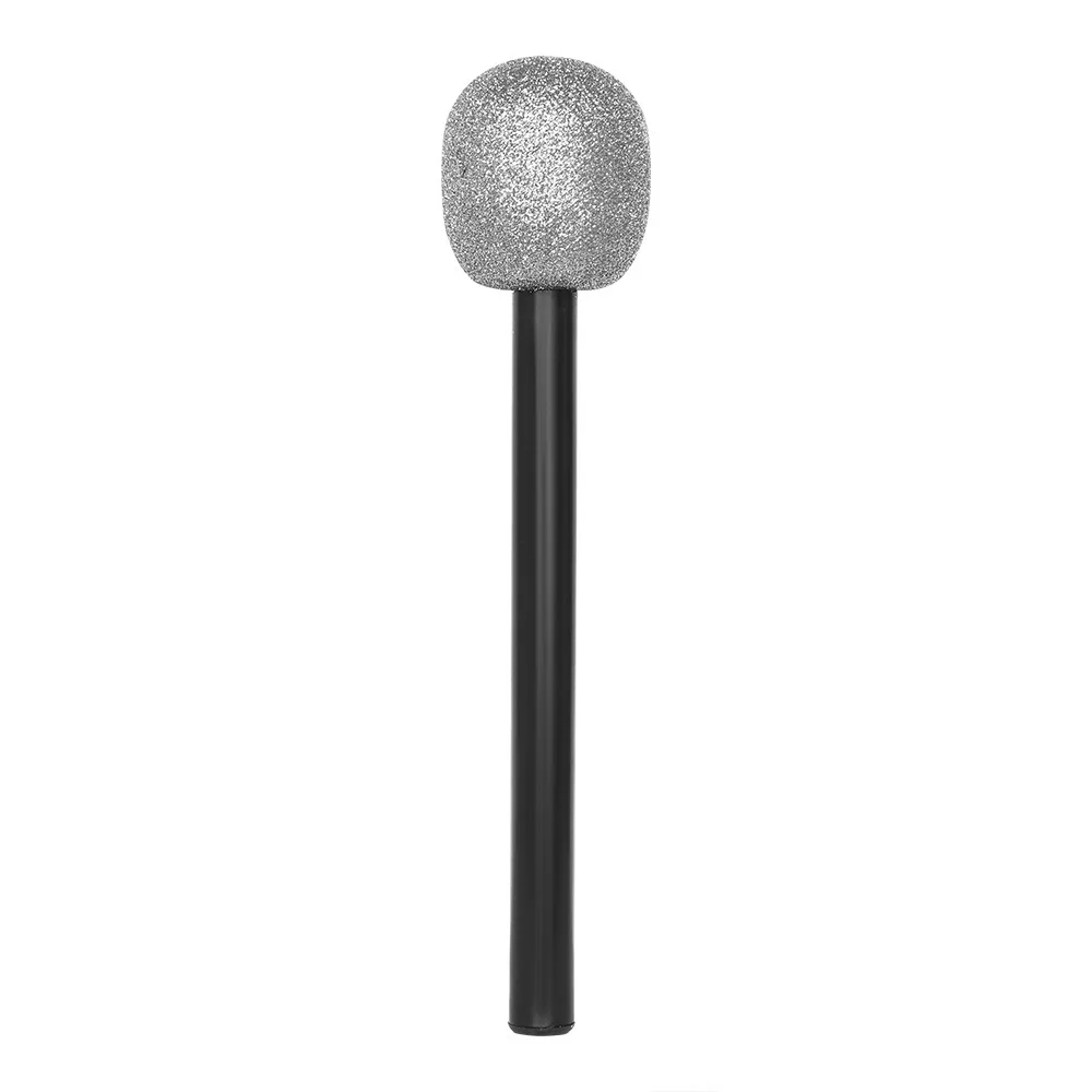 Kids Pretend Play Plastic Microphone Prop Party Costume Accessory Birthday Gift Stage Performance Role Play Model