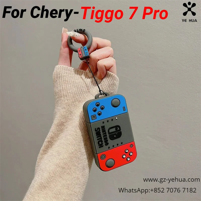 For  Chery Tiggo 7 Pro 2020 2023  Car keycase Key case buckle bag  Car Accessorie key decoration smart cover  Automobiles Parts