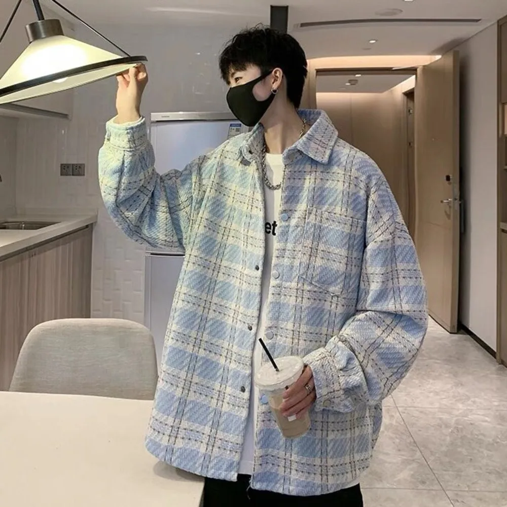 2025 New Fall Matching Couples Long Sleeve Plaid Shirt American Vintage Shirt Cotton Soft Touch Classic Fit Autumn Casual