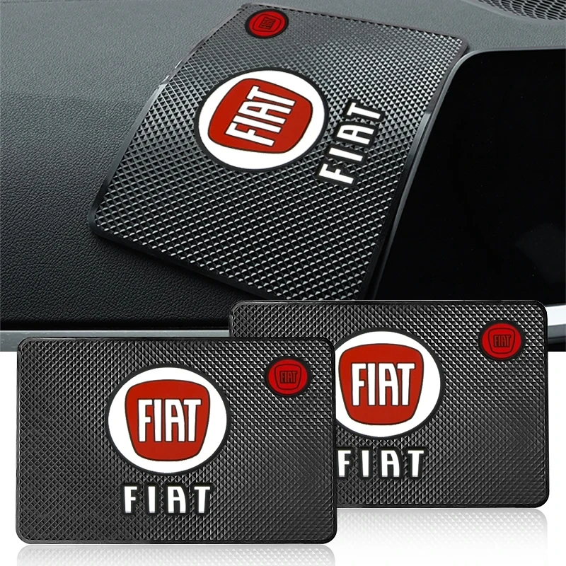 Carro antiderrapante almofada pvc painel telefone óculos de sol titular para fiat 500 600 abarth 500l ducato panda grande punto tipo pulso strada