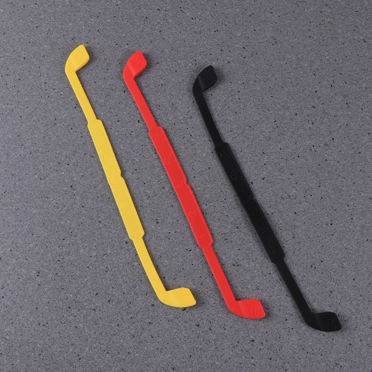 

3Pcs Silicone Anti-Slip Eyeglasses Straps Sunglasses Chain Sports Band Red Black Yellow Silicone Eyeglasses Straps