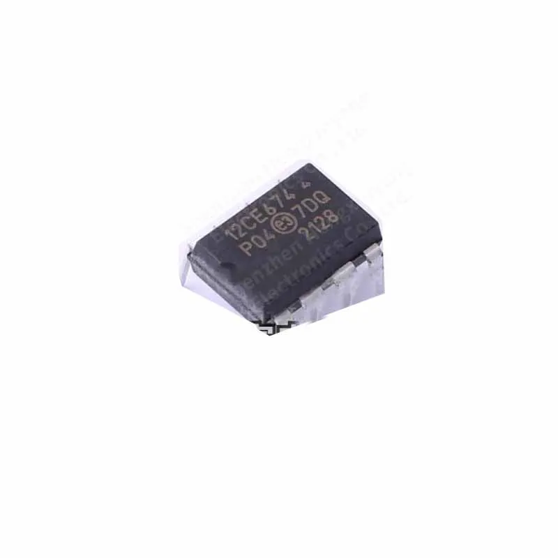 Chip de microcontrolador en línea, paquete de piezas, 1 PIC12CE674-04I, PDIP-8