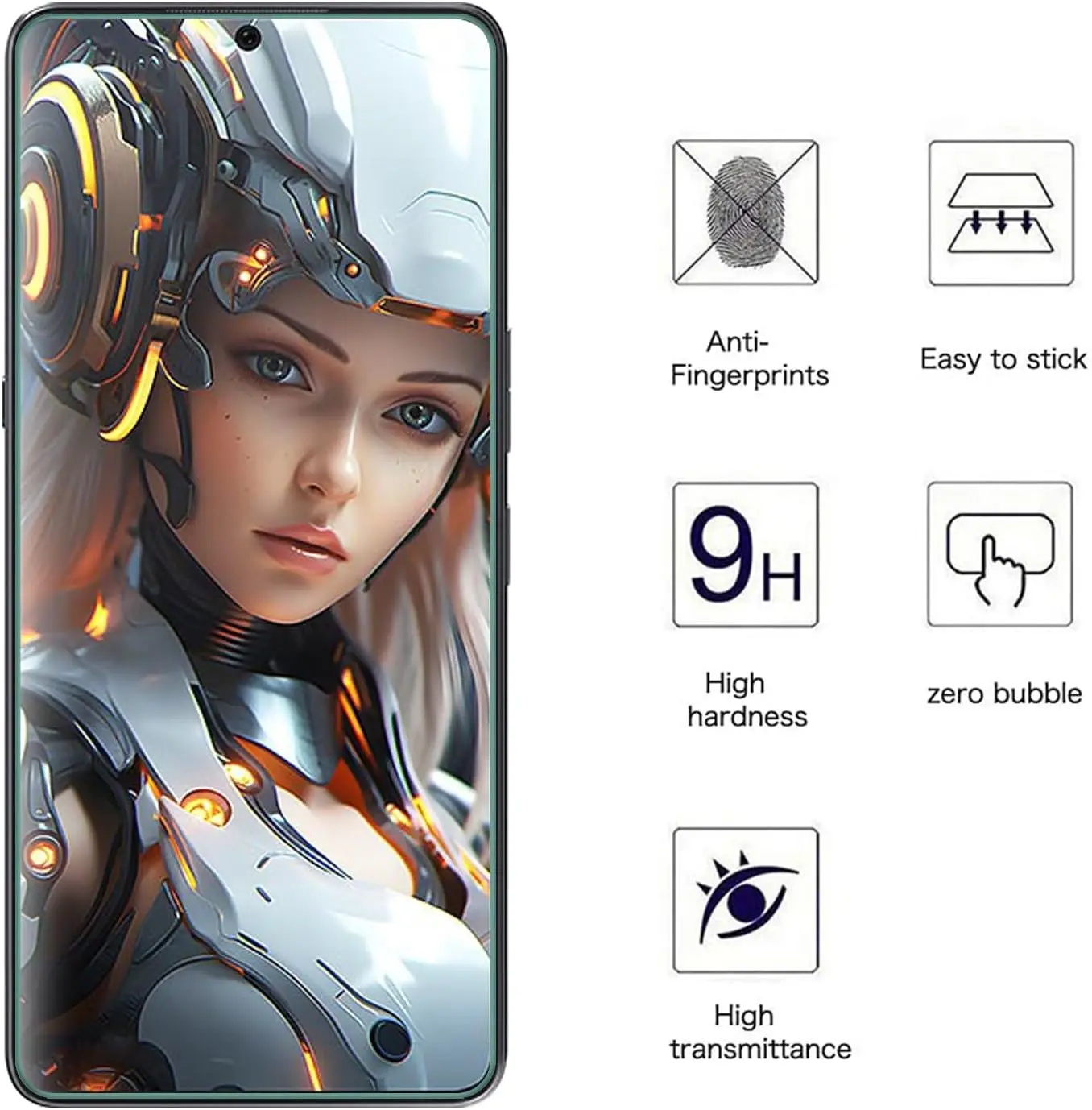 6in1 Cover Glass For CUBOT MAX 5 6.95\