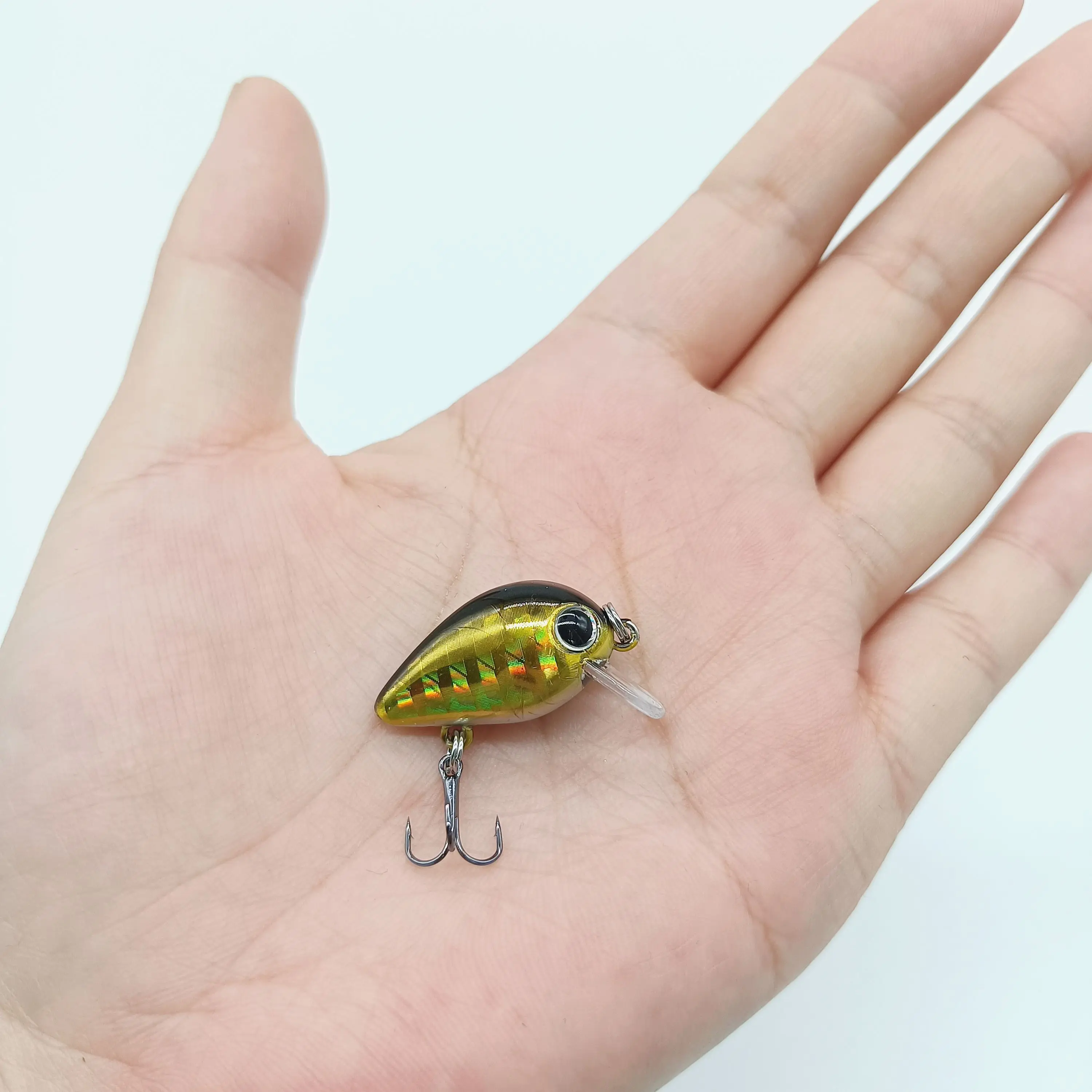 DUODUOYU 1PCS Mini Fish Fishing Lures 1.9g/25mm Sinking 0.2-1.5m Long Casting Crankbaits Minnow Artificial Bait Fishing Tackle