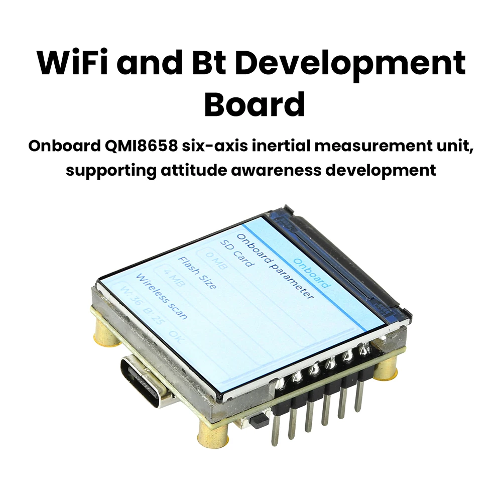 ESP32-C6 1.3-inch LCD Display St7789 Wifi BT Development Board 240 × 240 Resolution Single Core Processor Type-C Port for AIoT