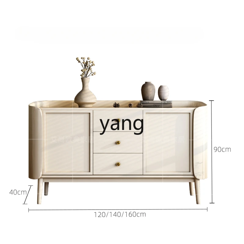 XYY light luxury dining side cabinet solid wood dining room kitchen storage tea dishes wall side cabinet