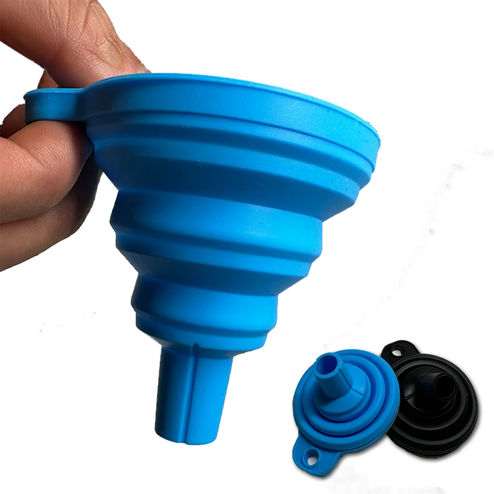 

Воронка для двигателя, автомобильная универсальная силиконовая воронка для жидкости, воронка для замены омывающей жидкости, складная портативная воронка для замены моторного масла, бензина