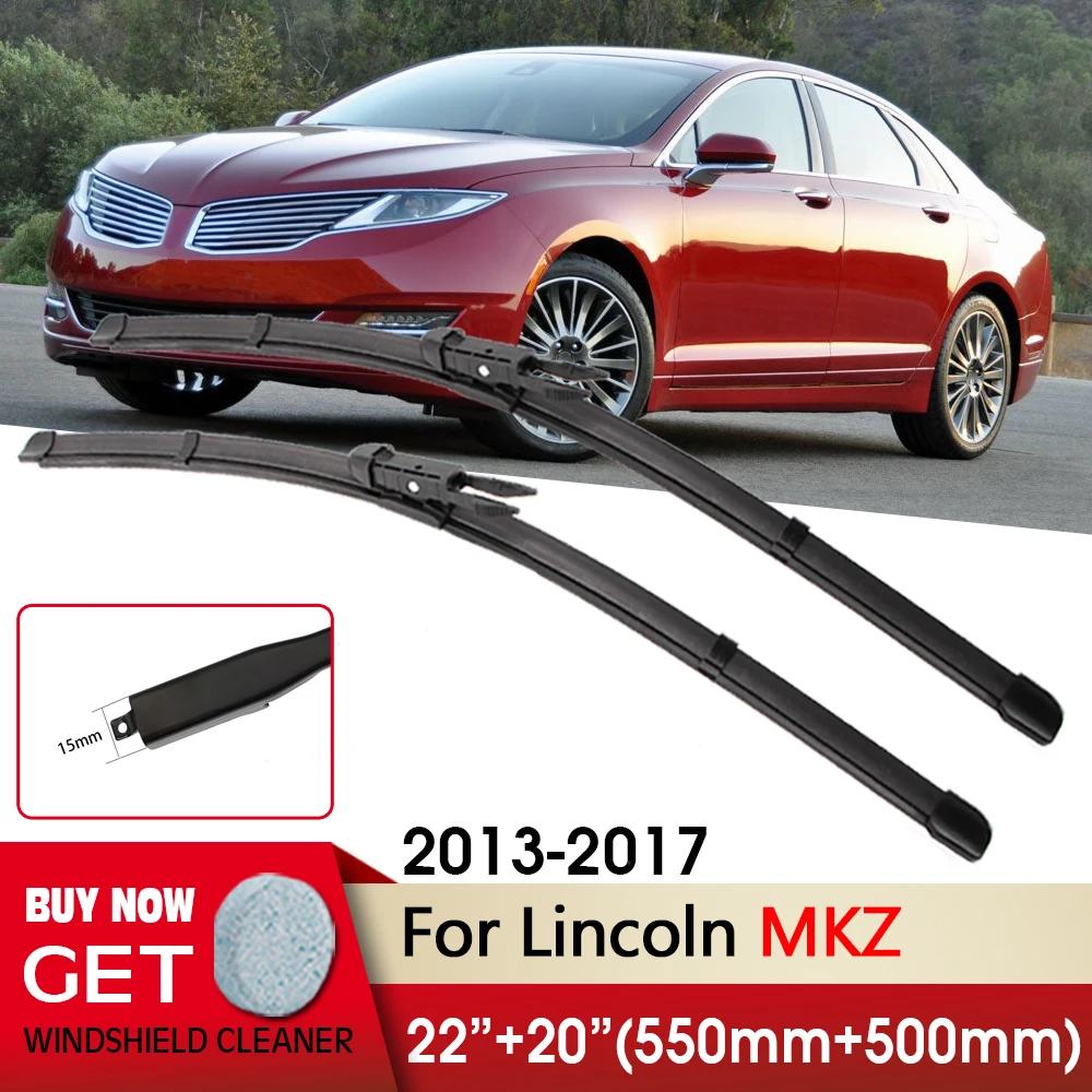 

Car Wiper RHD & LHD Front Wiper Blades 22"+20" For Lincoln MKZ 2013-2017 Fit Pinch Tab Arm Windscreen Wipers Auto Accessories