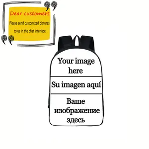 Customizable backpack with the name of the image, punk backpack for boys and girls, men's and female school backpack 8 Main sales backpack Punk - №8