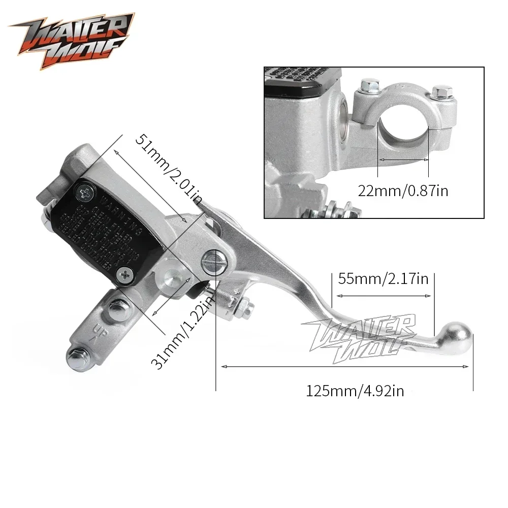 Brake Cylinder Pump Brake Lever For Husqvarna FC250 FC350 FC450 FS450 FX350 FX450 TC125 TC250 TC450 TC510 TC570 TX300 CR 125 250