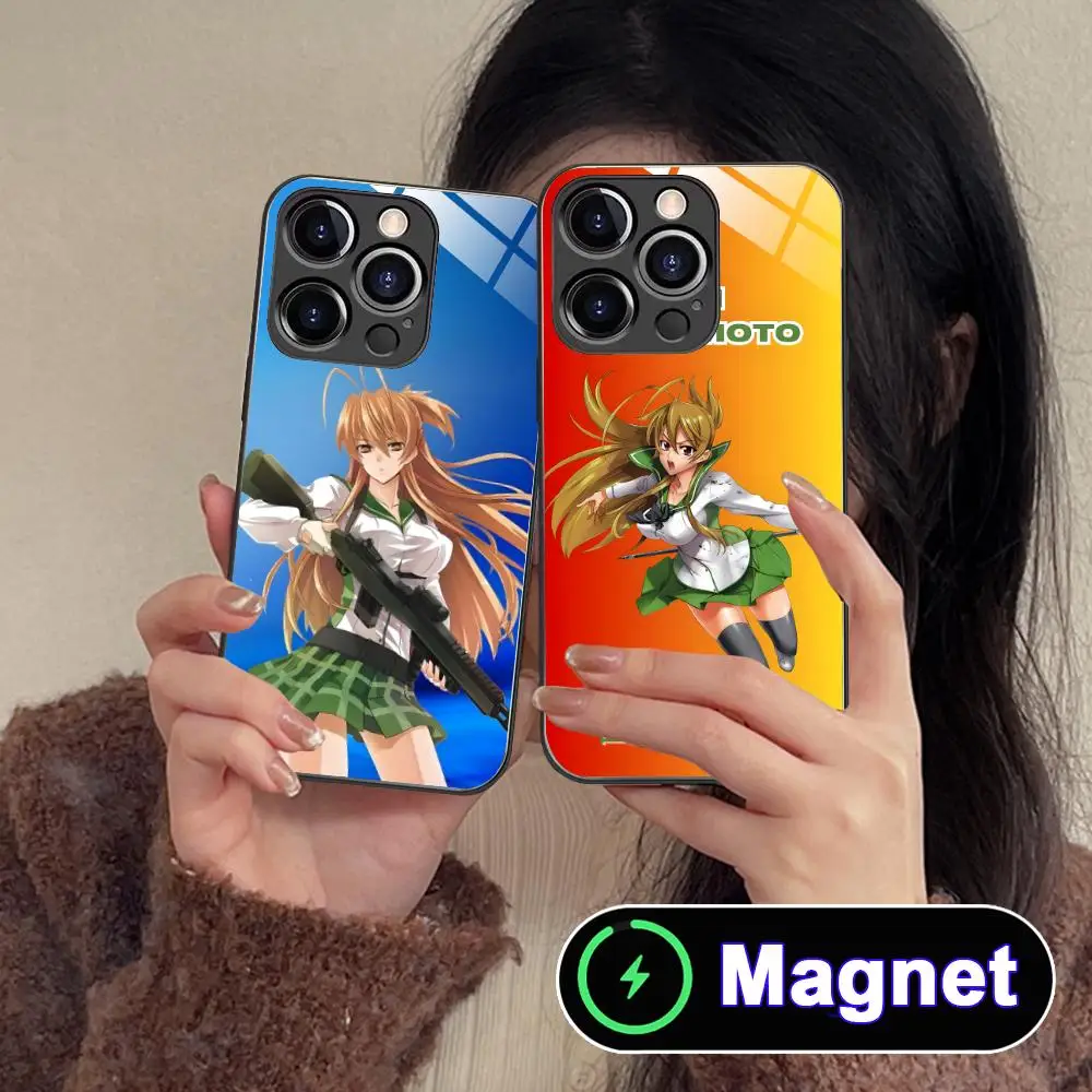 

Highschool Rei Miyamoto Glass MagSafe Mobile Phone Case for iPhone 17 16 15 14 13 12 11 Air Pro Max Plus Mini Colorful Cover