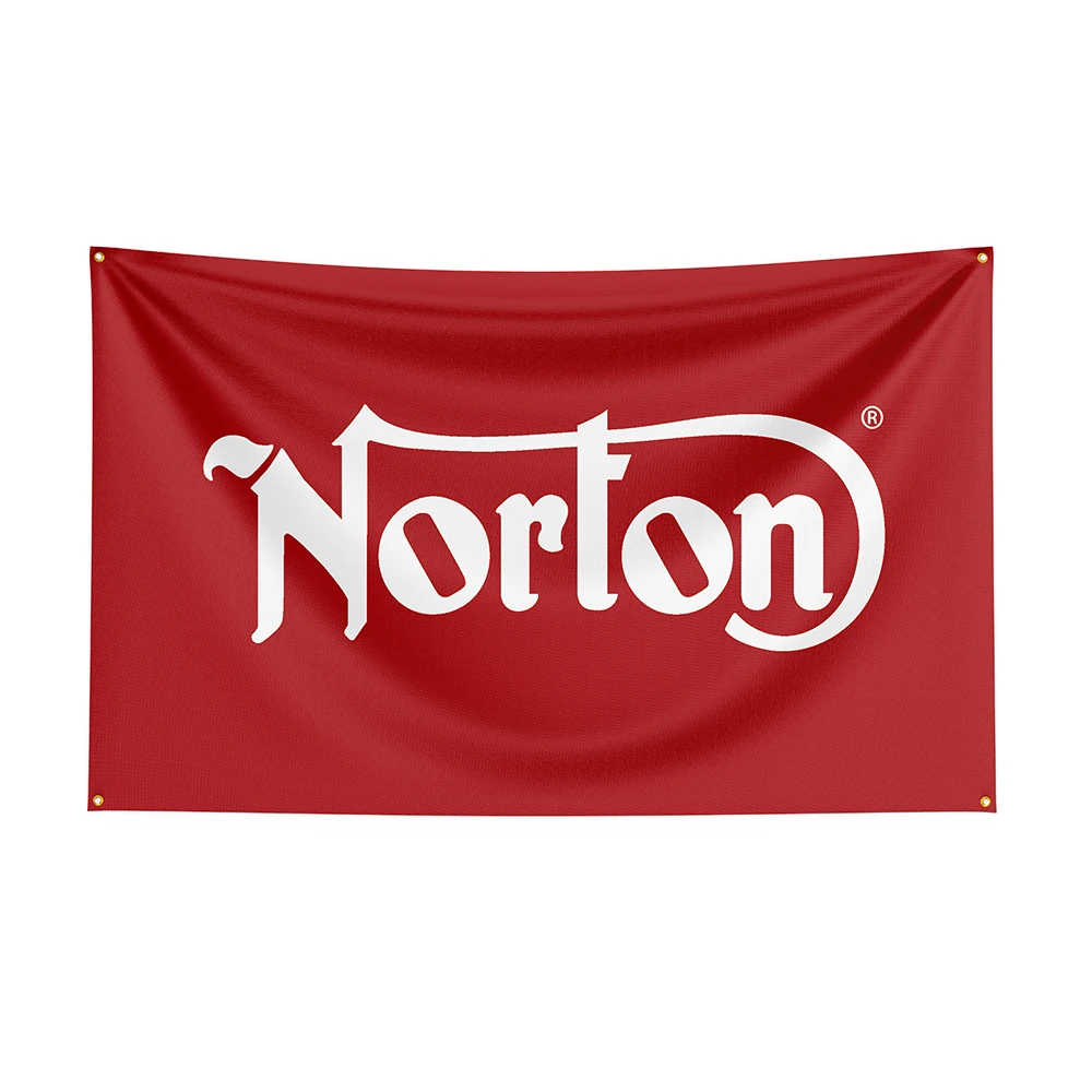 

3x5 Nortons Flag Polyester Printed Racing Motorcycle Banner For Decor