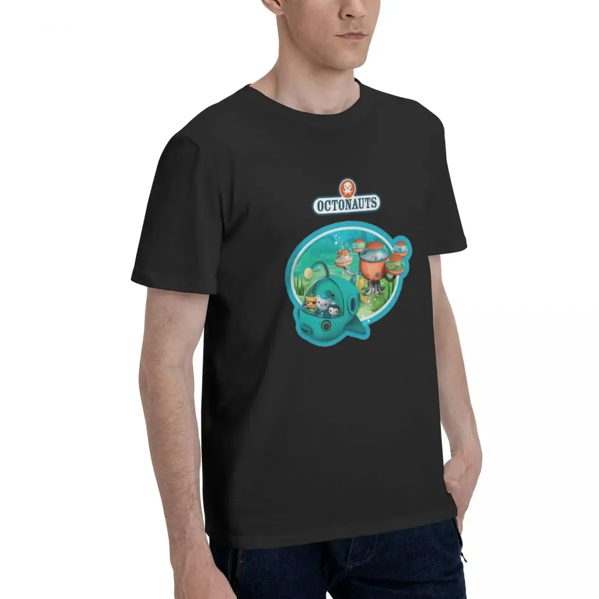 Kid Kwazii The Octonauts Men T-Shirt Classic Plus Size T Shirts Men's Round Neck Cotton Tees Short Summer Male