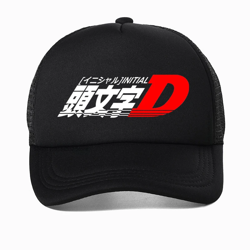 

Anime Drift AE86 Initial D Baseball Cap Summer Casual Unisex R34 Skyline GTR JDM Manga Hip hop hat Adjustable Mesh Trucker hats