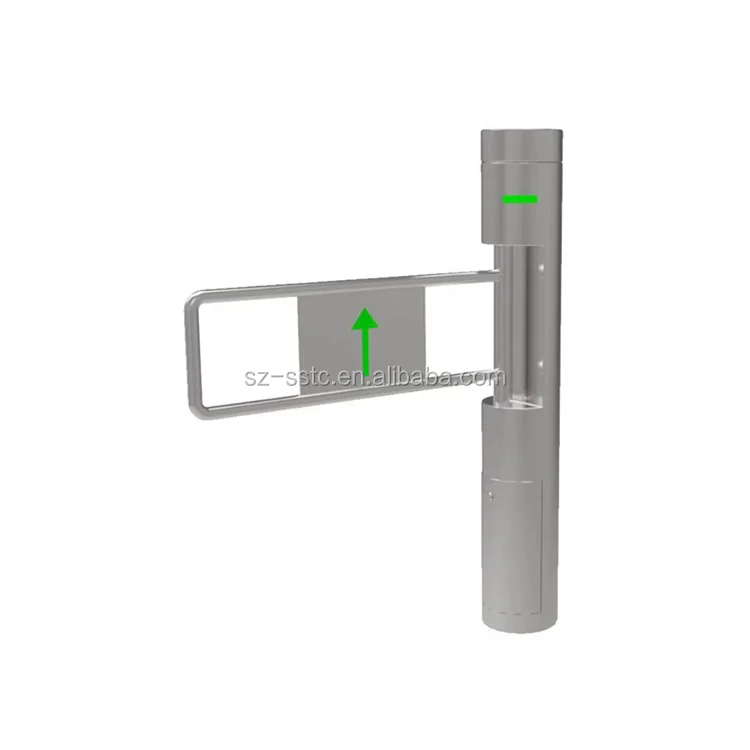 Entrance and Exit Gate Half Height Stainless Steel IP54 Protection RFID Card Manual Turnstile Access Control Supermarket