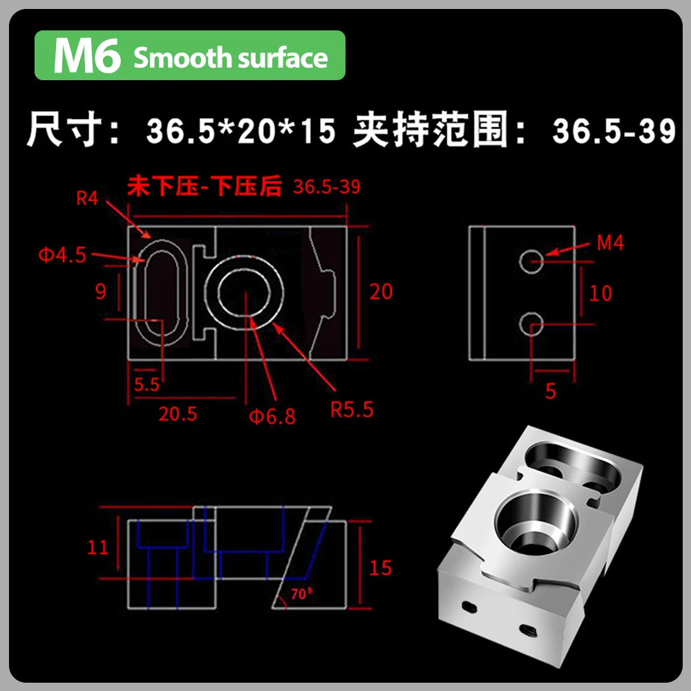 الصناعية التصنيع باستخدام الحاسب الآلي متعدد محطات مركز الملزمة Ok المشبك القياسية ملزمة الأجهزة أداة الجانب تحديد المشبك مناسبة لصفيف التصنيع باستخدام الحاسب الآلي