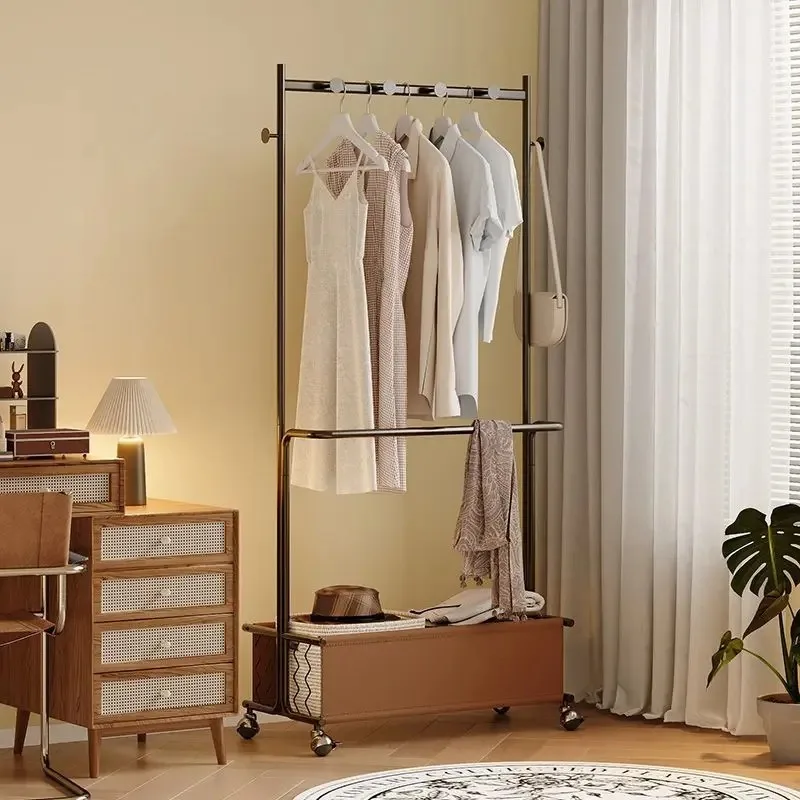 

Coat Racks Medieval Coat Rack Bedroom Hanger Multifunctional Mobile Storage Rack Household Wrought Iron Living Room Clothes Rack