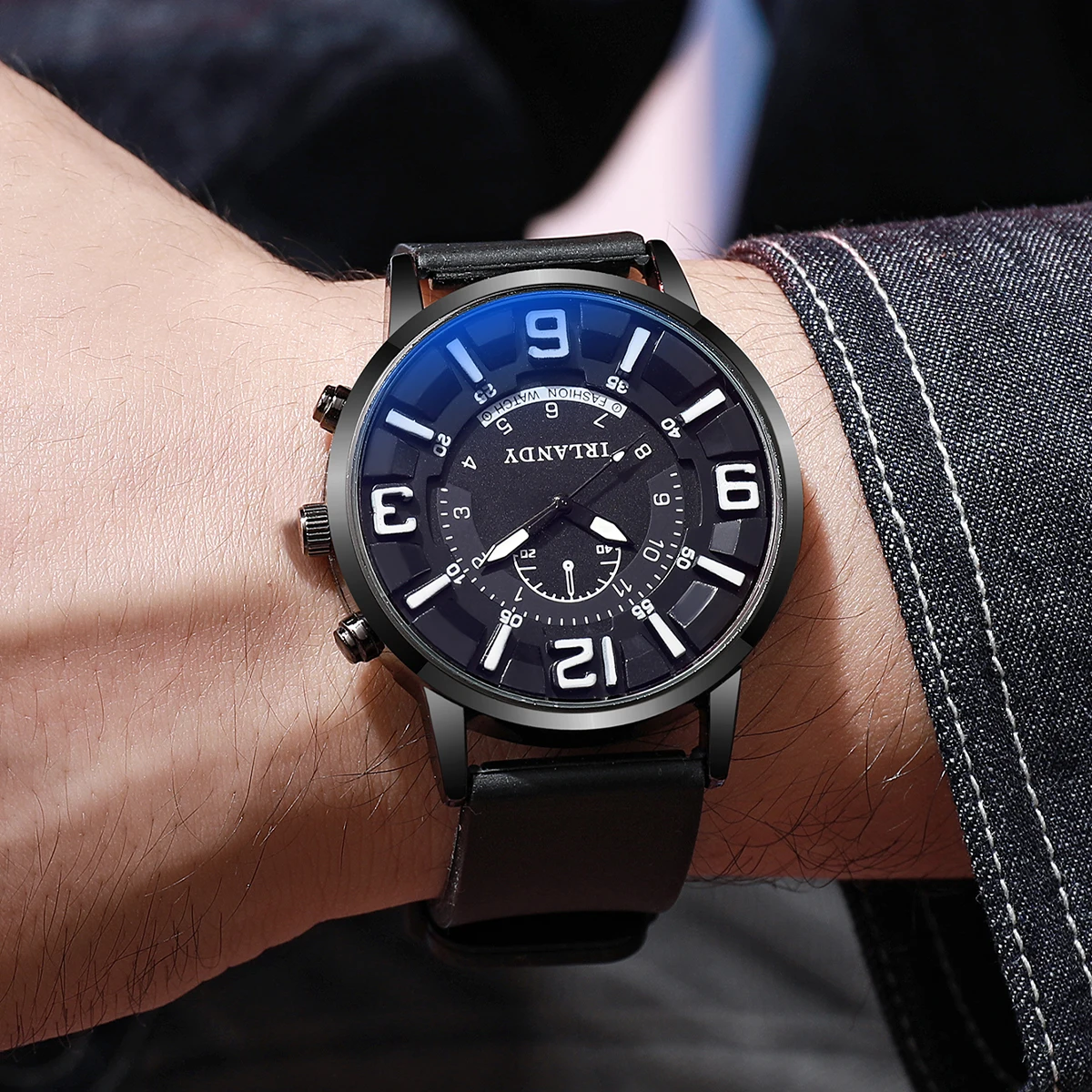 Fashion Arabic Dial Men Quartz Watch Silicone Strap Sports Watches For Man Clock Reloj Hombre