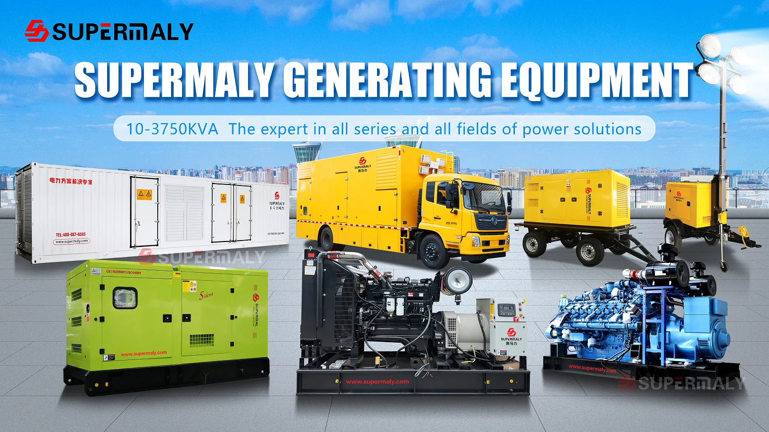 Prime Power Silent Diesel Generator 400kw 500kva with Cummins Engine Single Phase 230v Rated Power 20kw Frequency 60hz