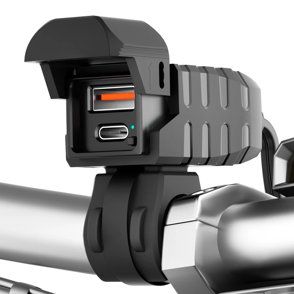 

PD QC3.0 Motorcycle Phone Charger 12V USB Type C Motorcycle Charger Waterproof Motorcycle Accessories for Phone Tablet GPS Etc