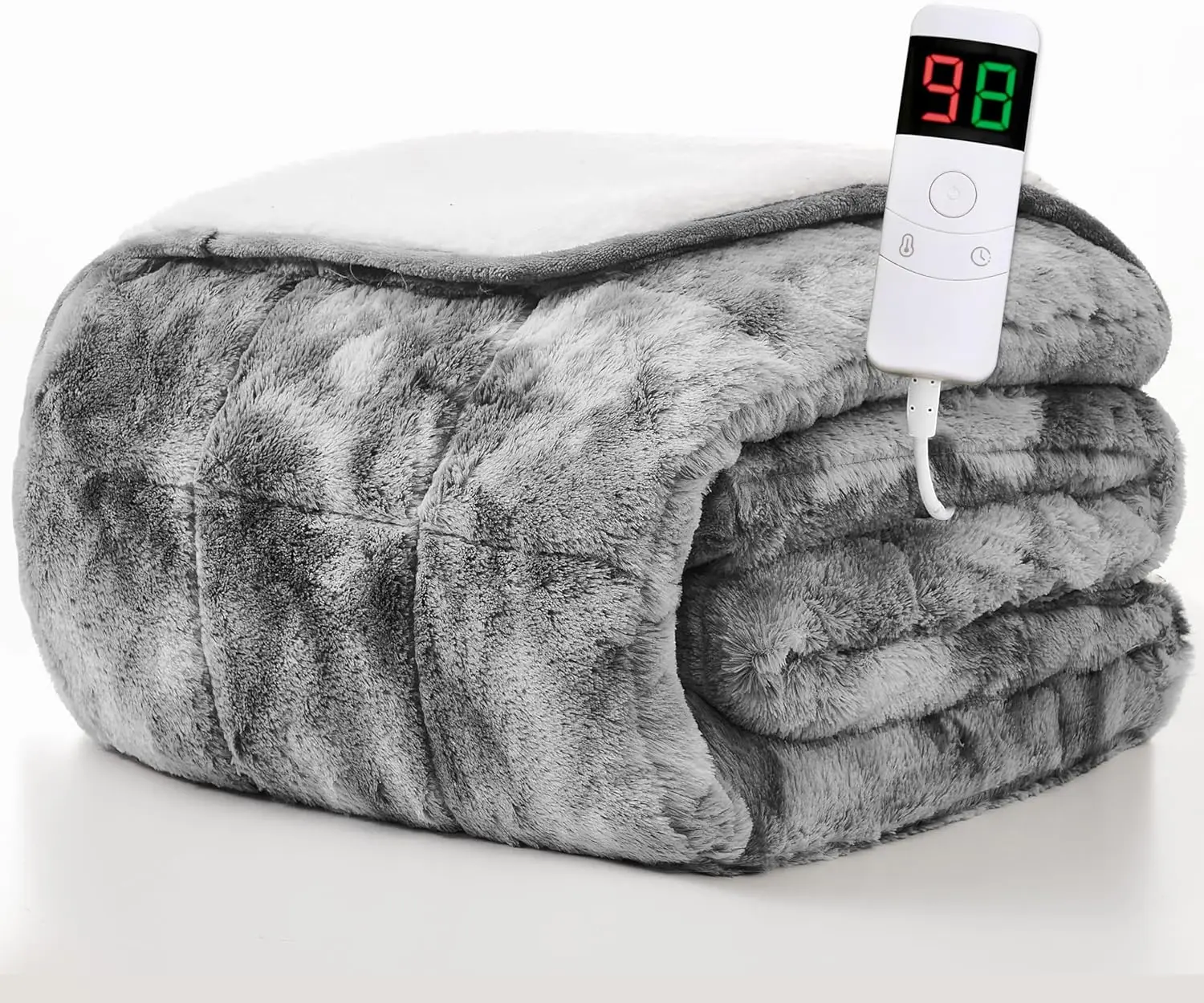 

Electric Heated Weighted Blanket 50x60 Inches 10lbs Fast Heating with Auto Off Timer and Overheat Protection