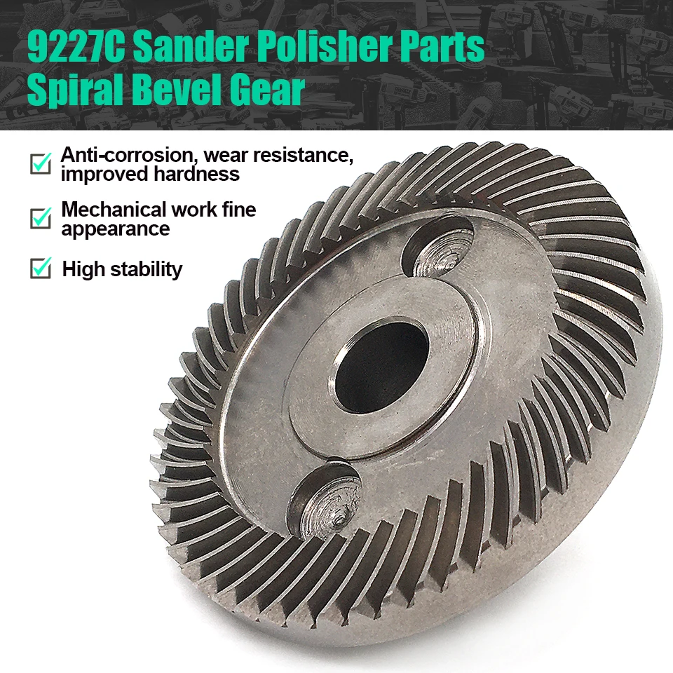 

Spiral Bevel Gear 52T Replacement For MAKITA 9227CB 9227C 9237C 9237CB Sander Polisher 227512-0 226744-6 Power Tool Spare Parts