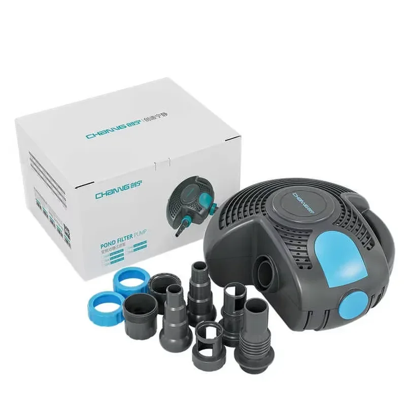 75W Submersible Aquarium Pump 9000L/H Large Flow Water Filter for Fish Tank Pond Fresh Saltwater Circulation System Quiet