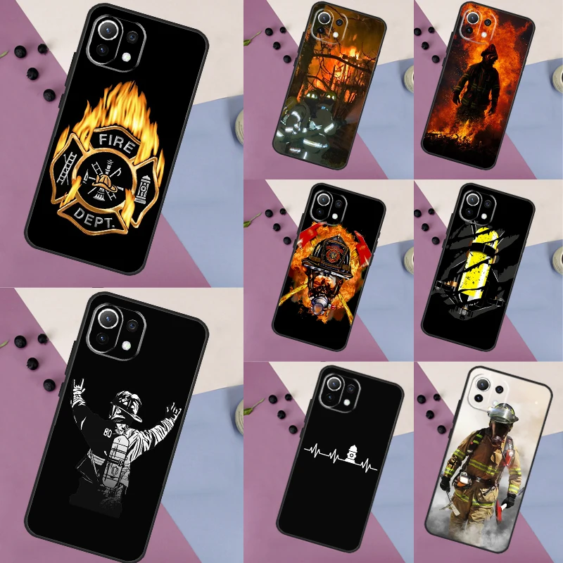 Firefighter Heroes Fireman Case For Xiaomi 13 14 11T 12T 13T Pro 12 Lite 12X POCO X3 X5 Pro F3 F4 X4 M5s C65 F5 Cover