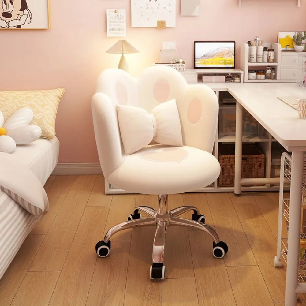 

Computer chair girls bedroom dormitory chair cute and comfortable lifting back Internet celebrity makeup chair study desk