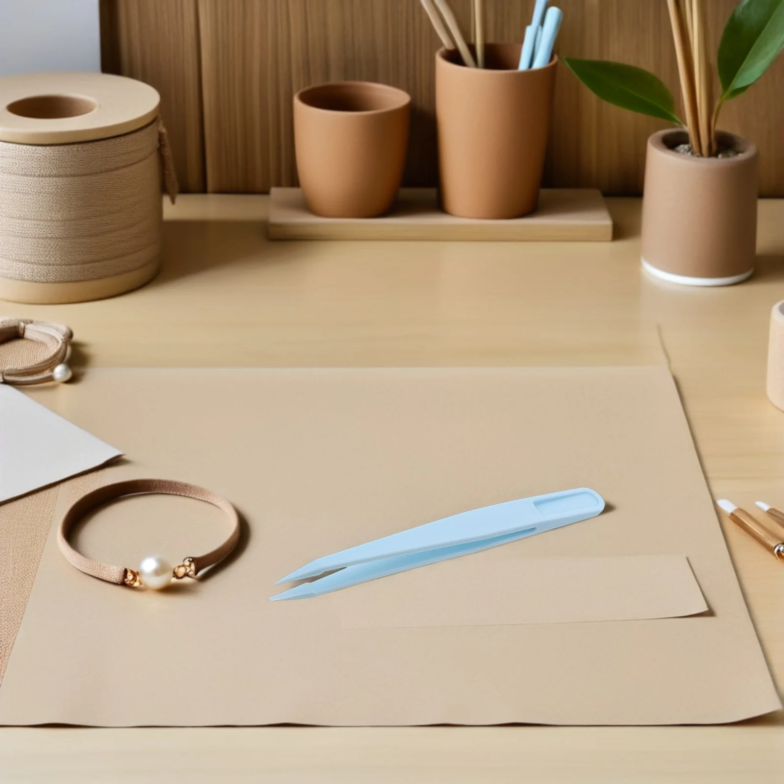 30 pçs pinças tamanho criança pinças retas de plástico para fazer contas projetos diy natureza observação aprendizagem ajuda