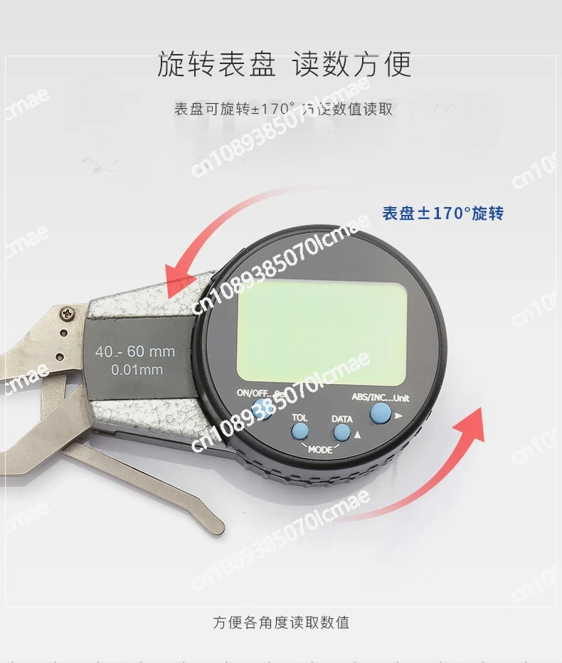 Electronic Digital Display Internal Caliper for Measuring, Inner Diameter Slots with Calipers