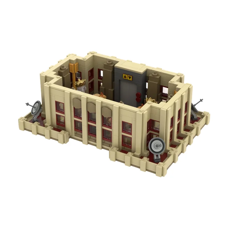 MOC Empire Style Brick Building Blocks Medieval Royal Architecture DIY Desktop Collectible Model