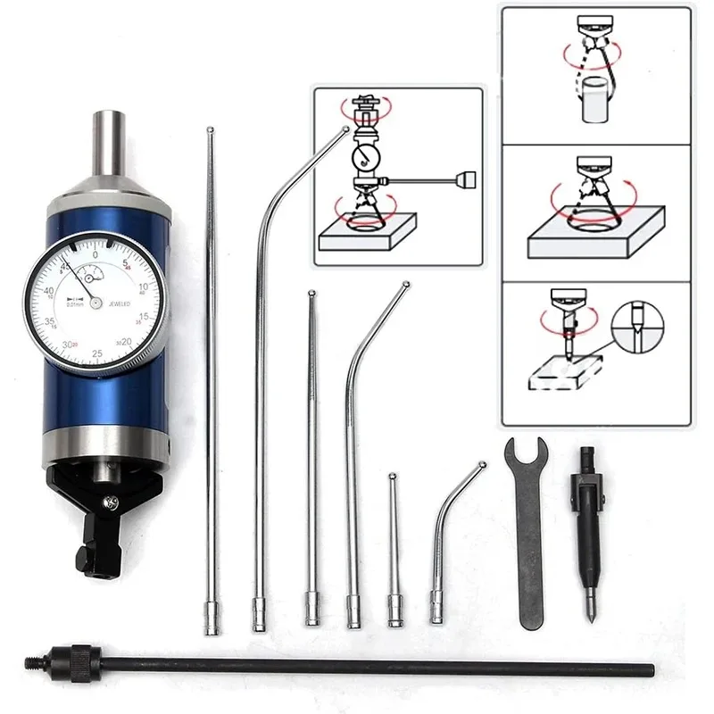 1set Accuracy Centering Indicator Coaxial Centering Dial Test Indicator Center Finder Milling Tool