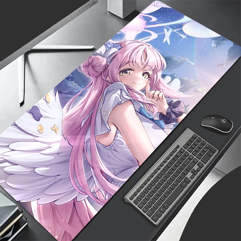 

Mouse pad Large Blue Archive Misono Mika rubber keyboard mouse carpet anti-slip gamer mouse pad laptop coaster PC Anime Mousepad