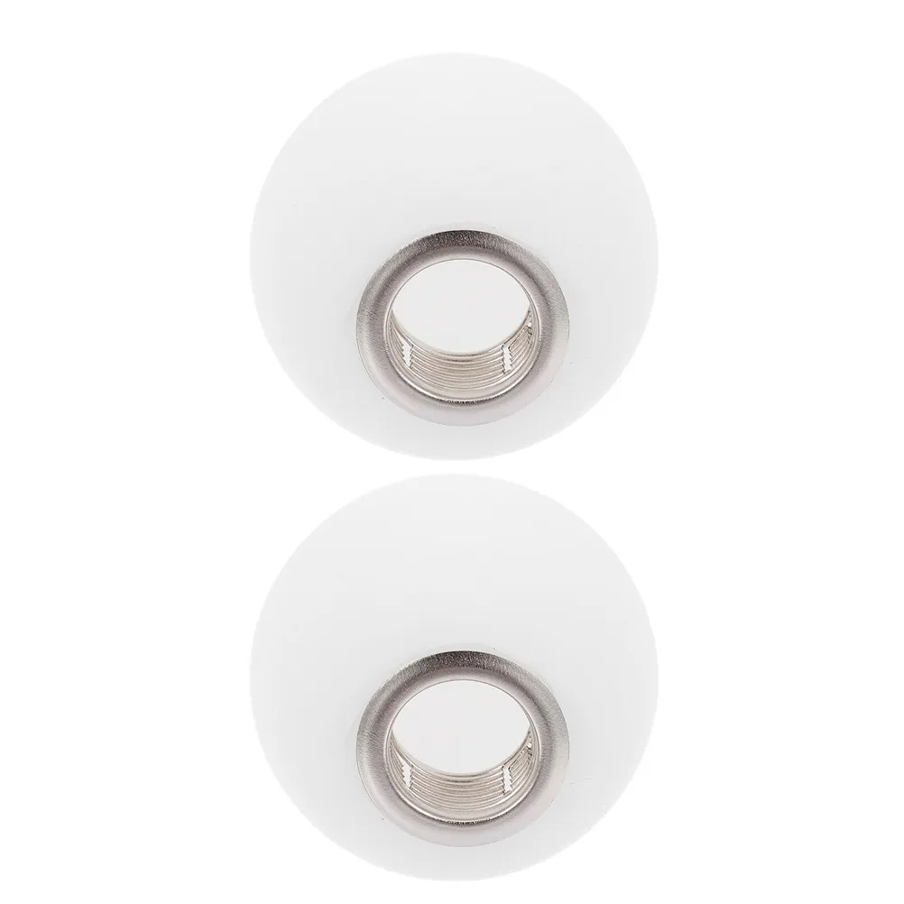 

2 шт. сферических матовых стеклянных плафонов для светильников, опалово-белые, в форме шара, легко устанавливаемые, с цоколем G9, для потолочного освещения