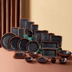 Japanese Melamine Dinner Plate Restaurant Commercial Seasoning Plates Not Easily Broken Barbecue Plate Cold Dish Snack Dish