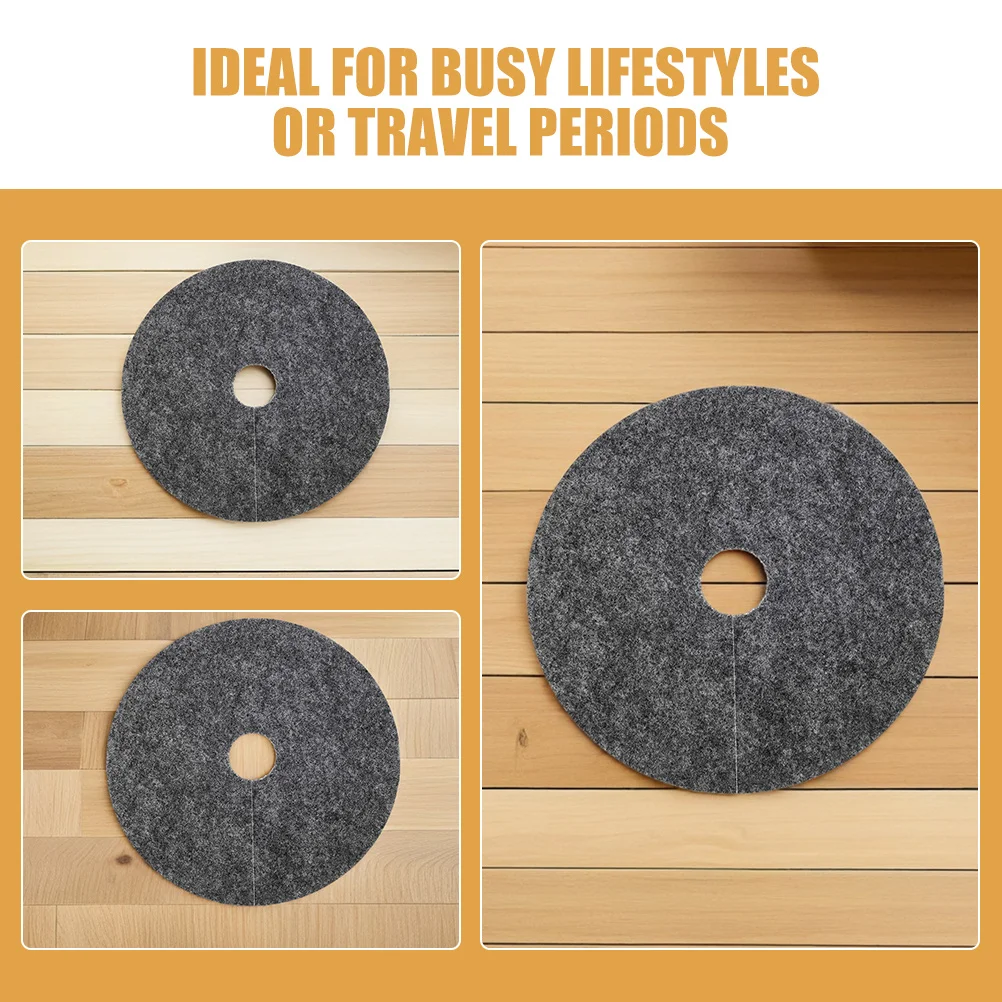 20Pcs Flower Pot Water-Absorbing Moisture Pad 25Cm Round Nonwoven Barrier Mat for Tree Root Protection Breathable